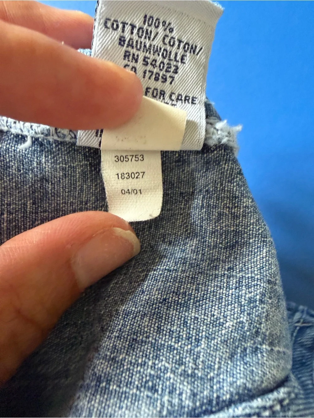 GAP Denim Overalls in Light Blue Wash vintage 18-24